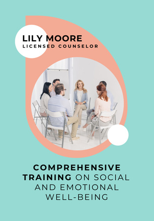 Social and Emotional Training Poster 28x40in Design Template
