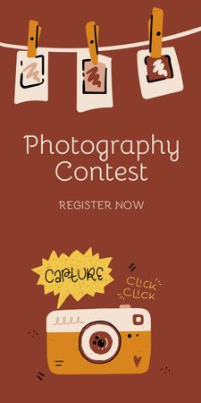 Photography Contest Ad with Photos Graphic Design Template