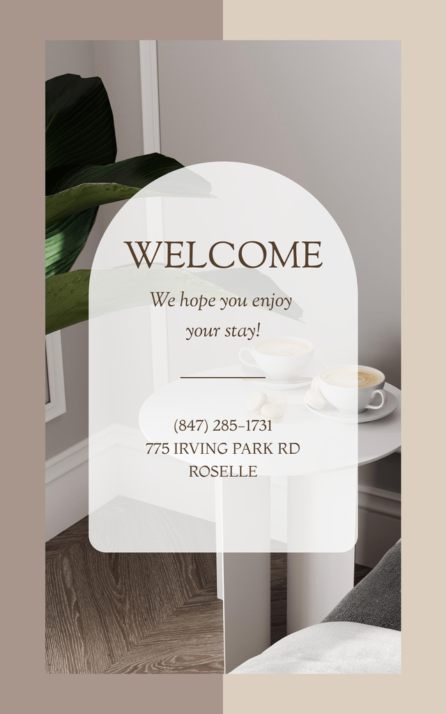 Hotel Service Offer with Beautiful Interior Book Cover Design Template