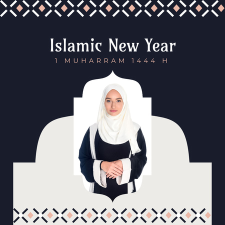 Anúncio de Ano Novo Islâmico Instagram Modelo de Design