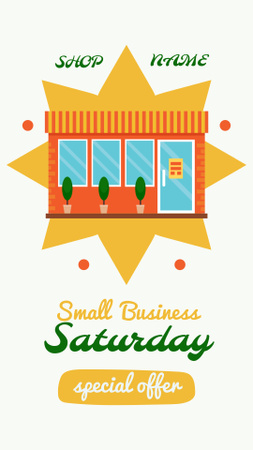Small Business Saturday Instagram Video Story Design Template