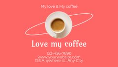 Coffee Shop Discount Offer on Bright Coral Layout