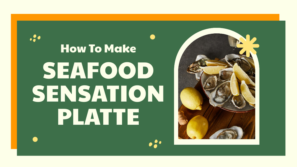 Plantilla de diseño de Guide Offer to Creating Seafood Plate Youtube Thumbnail 