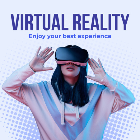 Enjoy Virtual Reality Experience Instagram Design Template