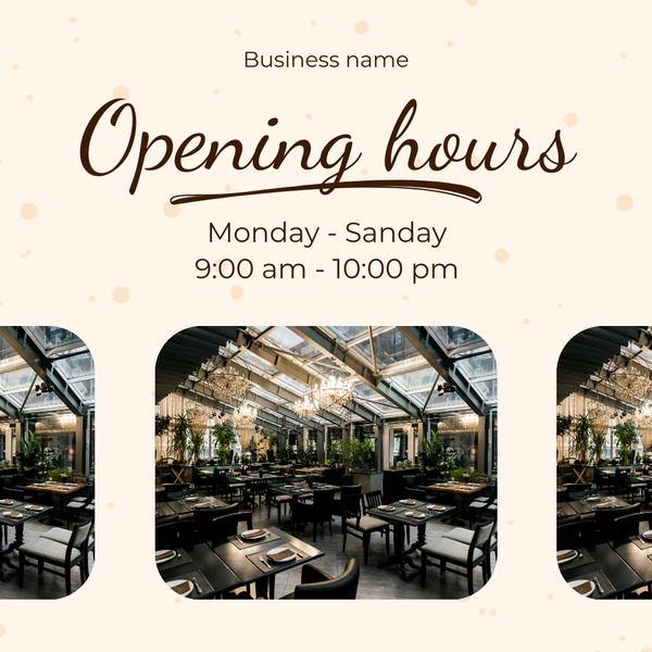 Luxury Restaurant Opening Hours