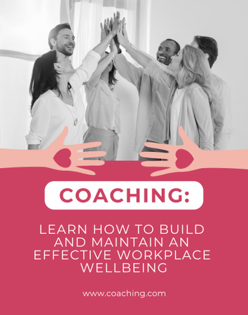Building Effective Workplace Wellbeing Poster 22x28in Design Template