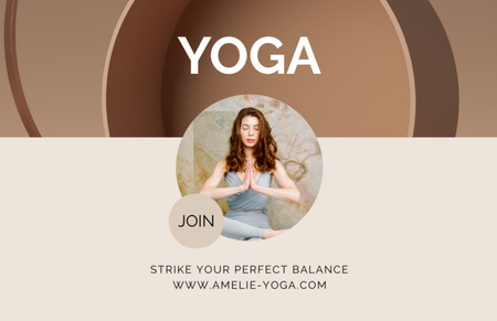 Designvorlage Online Yoga classes promotion für Flyer 5.5x8.5in Horizontal