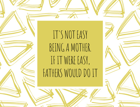Plantilla de diseño de cita sobre madre y padre Postcard 4.2x5.5in 