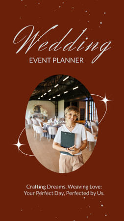Offering Unforgettable Wedding Planner Services Instagram Video Story Design Template
