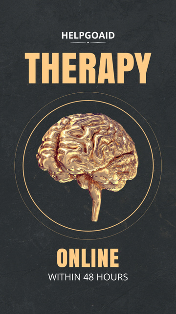 Online Therapy Ad Instagram Story – шаблон для дизайну