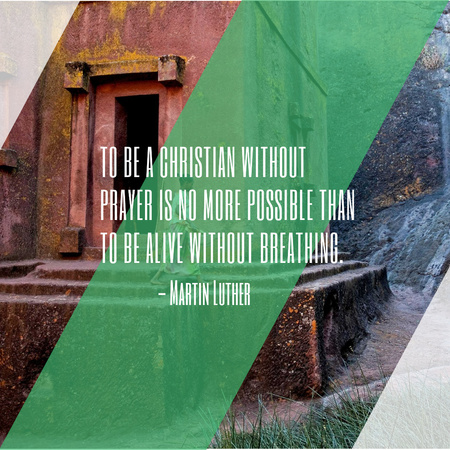 Religion citation about Christian faith Instagram Design Template