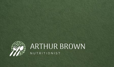 Ontwerpsjabloon van Business card van Nutritionist Services Offer