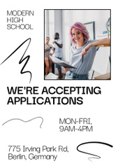 School Apply Announcement on White