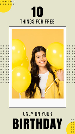 Special Birthday Offer Instagram Story Design Template