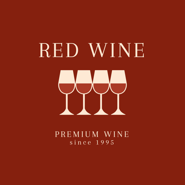 Premium Wine Collection Logo Πρότυπο σχεδίασης