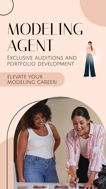 Exclusive Modeling Agent Services For Boosting Career Instagram Video Story – шаблон для дизайну