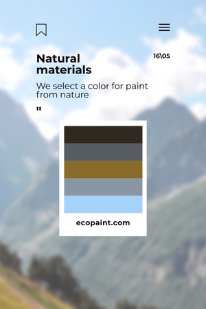 Platilla de diseño Color for Paint from Nature Pinterest