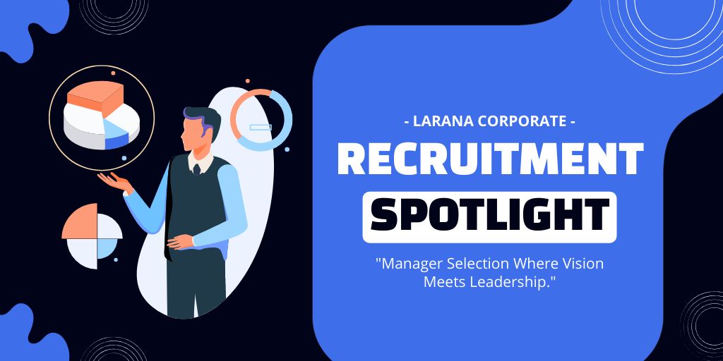 Corporate Recruitment Spotlight With Slogan Twitter tervezősablon
