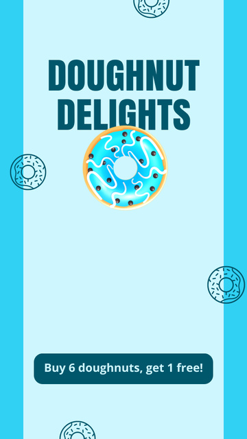 Template di design Best Promo for Yummy Donuts Instagram Video Story