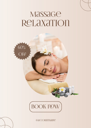 Discount on Body Massage Flayer Design Template