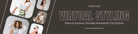 Designvorlage Virtueller Assistent für persönliches Styling für LinkedIn Cover