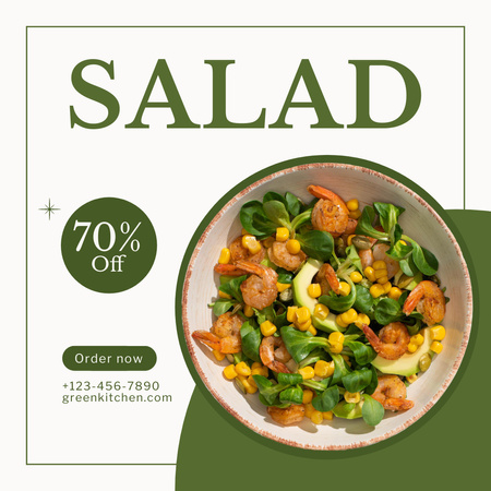 Healthy Food Special Offer Instagram tervezősablon