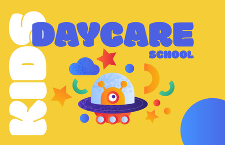 Daycare Service for Children Business Card 85x55mm Design Template