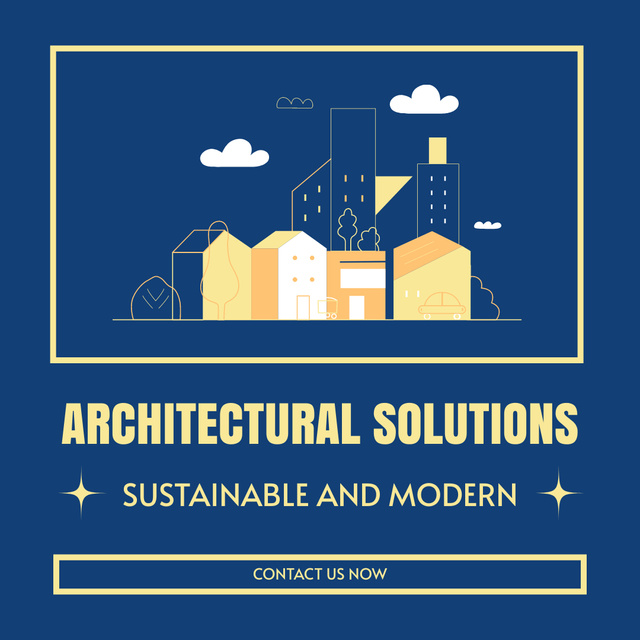Modèle de visuel Modern And Sustainable Architectural Projects Offer - Instagram AD
