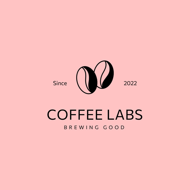 Cafe Ad with Coffee Beans Logo – шаблон для дизайну
