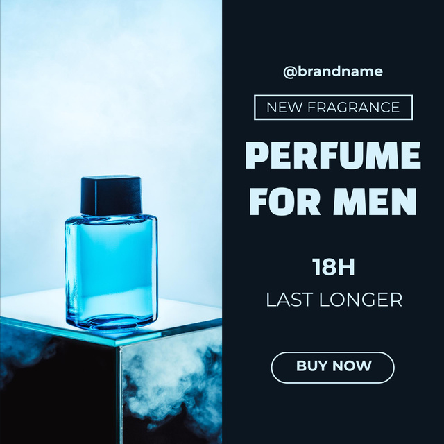 Plantilla de diseño de Sale of Perfume for Men Instagram AD 