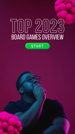 Top List Of Board Games Overview TikTok Video Design Template