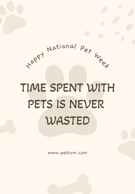 Inspirational Phrase about Pets Poster 28x40inデザインテンプレート