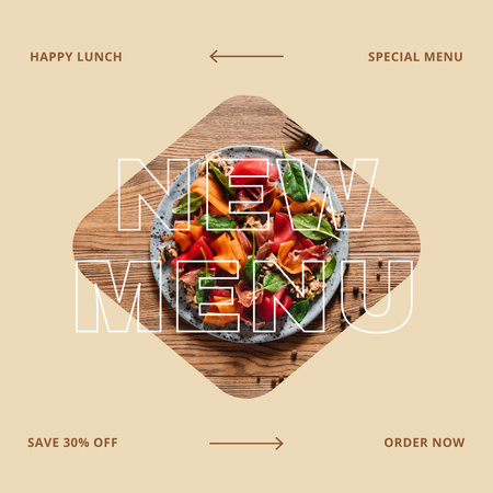 Plantilla de diseño de Special Menu Restaurant Promotion Instagram 