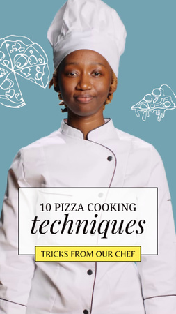 Plantilla de diseño de Consejos y trucos de chef calificado para cocinar pizza Instagram Video Story 