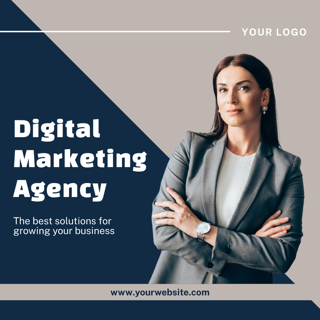 Platilla de diseño Cutting-edge Marketing Agency Assistance And Solutions Instagram