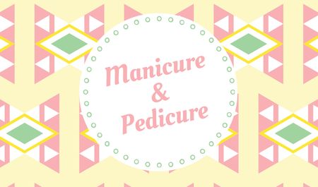 Manicure and Pedicure Offer Business card Design Template