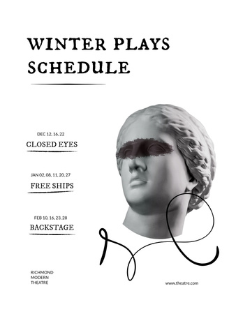 Modèle de visuel Theatrical Show Announcement - Poster US