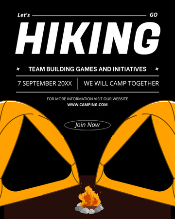 Team Building Games and Activities Poster 16x20in Design Template