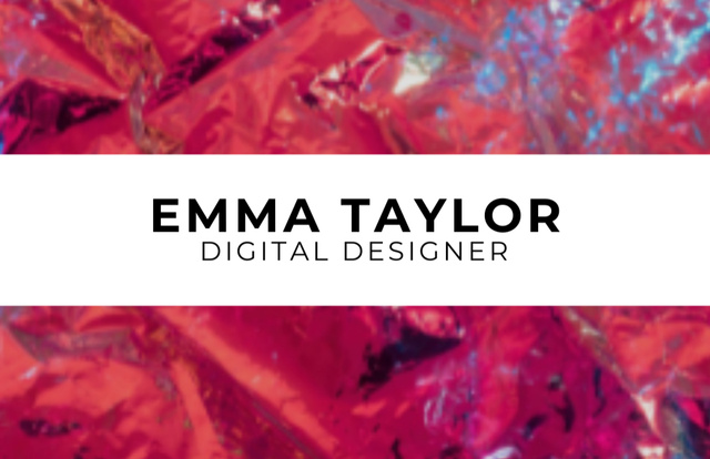 Designvorlage Digital Designer Service Offering für Business Card 85x55mm