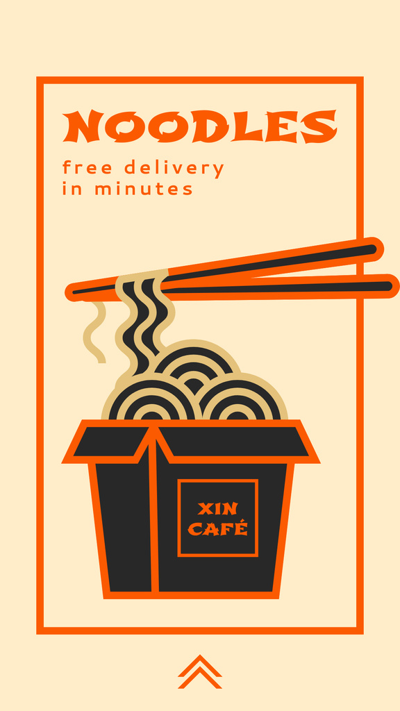 Template di design Noodles Delivery Ad Instagram Story