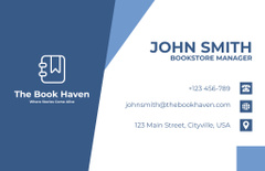 Bookstore Ad with Icon of Book