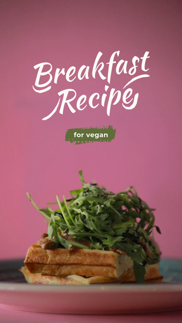 Vegan Breakfast Recipe Instagram Video Story Tasarım Şablonu