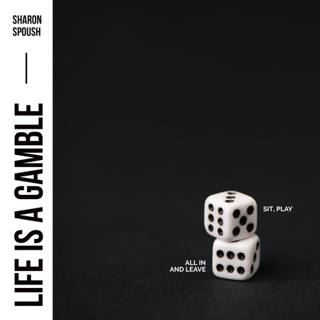 Designvorlage Musikalbum-Performance mit Dice für Album Cover