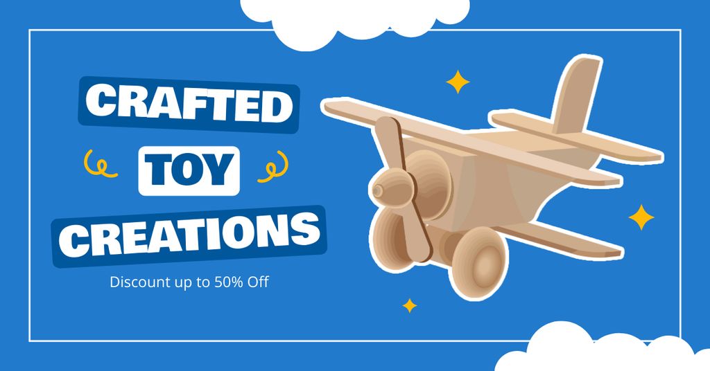Discount on Craft Toys Facebook AD Šablona návrhu