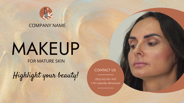 Ad of Make Up For Mature Skin Offer Full HD video Design Template