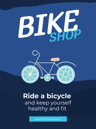 Designvorlage Bike Shop für Poster US