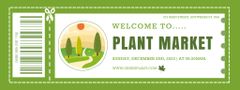 Plant Market Invitation in Green