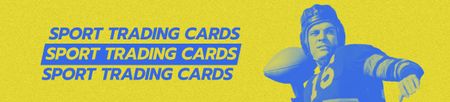 Sport Cards Ad with Rugby Player Ebay Store Billboard – шаблон для дизайну