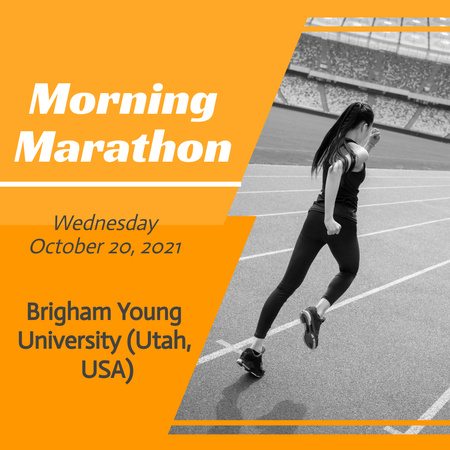Szablon projektu Morning Marathon Announcement Instagram