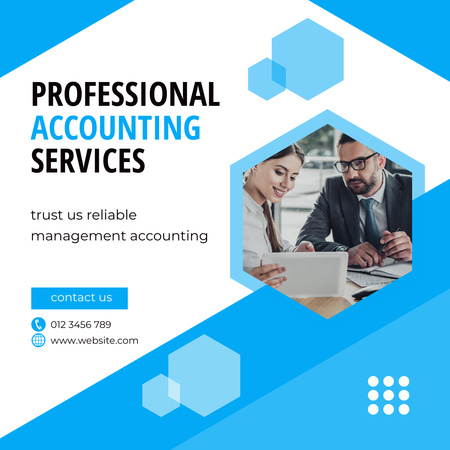 Professional Accounting Services Instagram Design Template